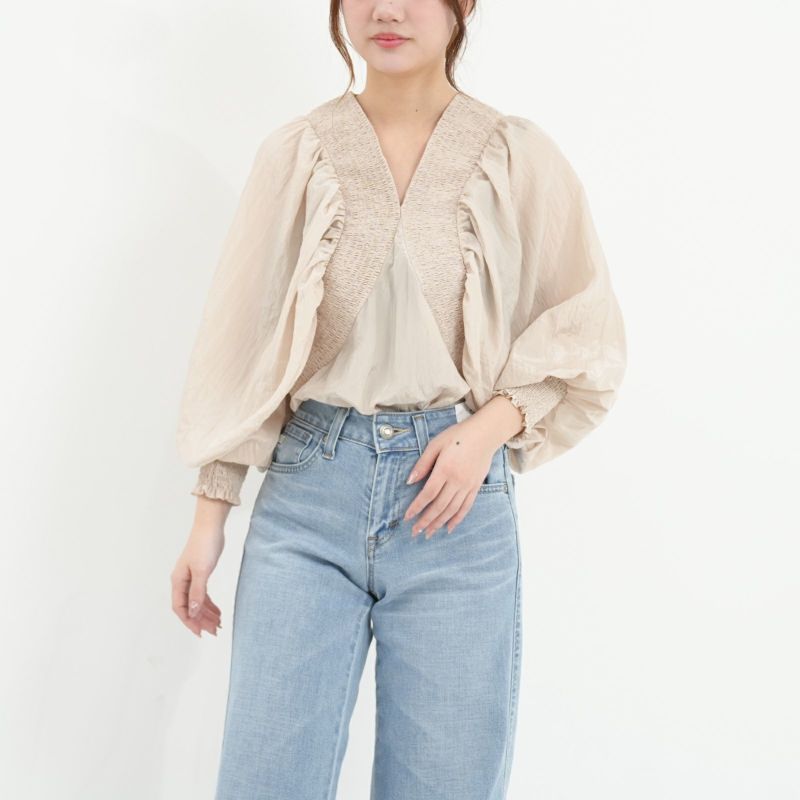 MARGAUX/マルゴー ] シャーリングブラウス | FUKAYA FASHION STORES ONLINE