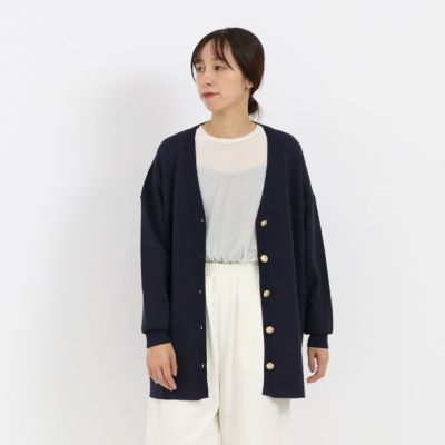 [ TORRAZZO DONNA/トラッツォドンナ ] ミラノリブカーディガン<br>ニットカーディガン　オーバーサイズ