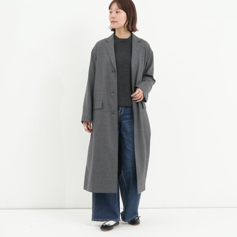 Manna / マンナ ] ウールサキソニーコートロングコート テーラードコート ウールコート | FUKAYA FASHION STORES  ONLINE