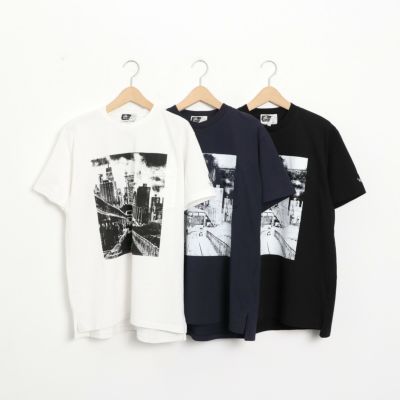 別注 [ ENGINEERED GARMENTS / エンジニアドガーメンツ ] フォトプリントTシャツ<br>カットソー　半袖　シンプル