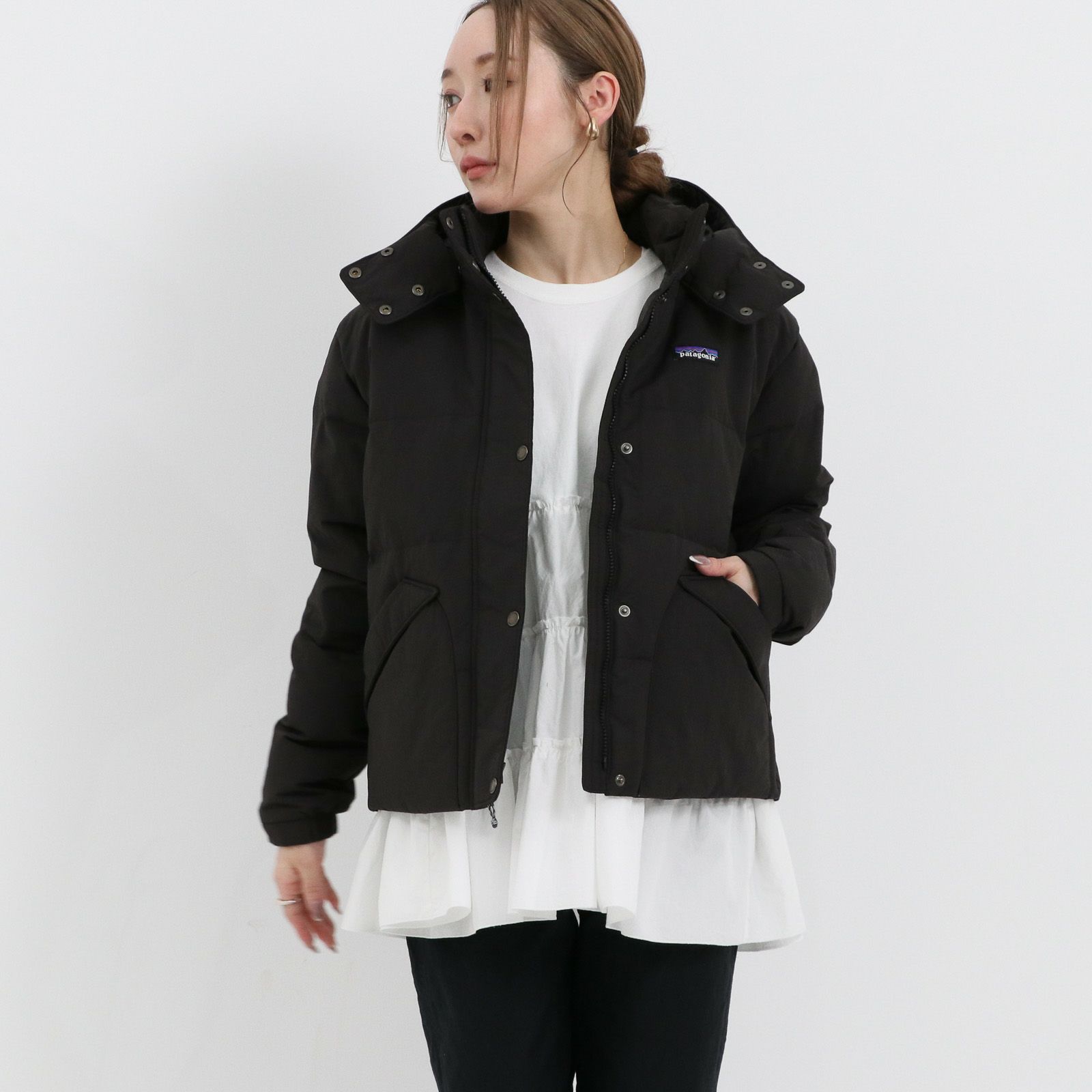 patagonia フード付きジャケット 黒（patagonia / パタゴニア 