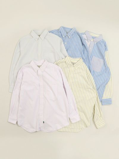 [ L.L.Bean / エルエルビーン ] ストライプシャツ<br>レギュラーシャツ　クールテック　シンプル