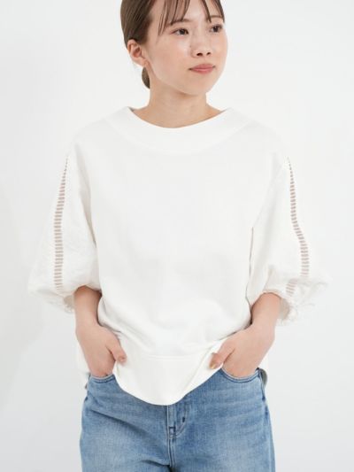 [ J&M DAVIDSON / ジェイアンドエムデヴィッドソン ] MATLASSE SLEEVE TOPS