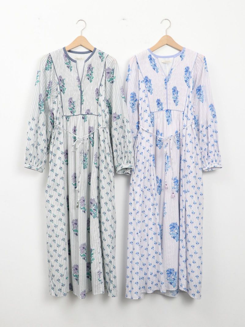 ne Quittez pas / ヌキテパ ] Cotton Jacquard Lily Print