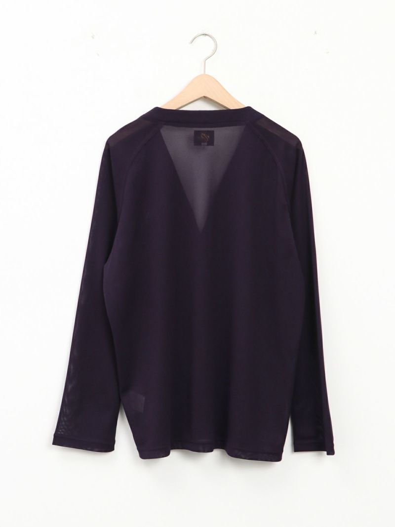 Needles Vネックシアーカーディガン Msize カーディガン V Neck Cardigan ― Poly