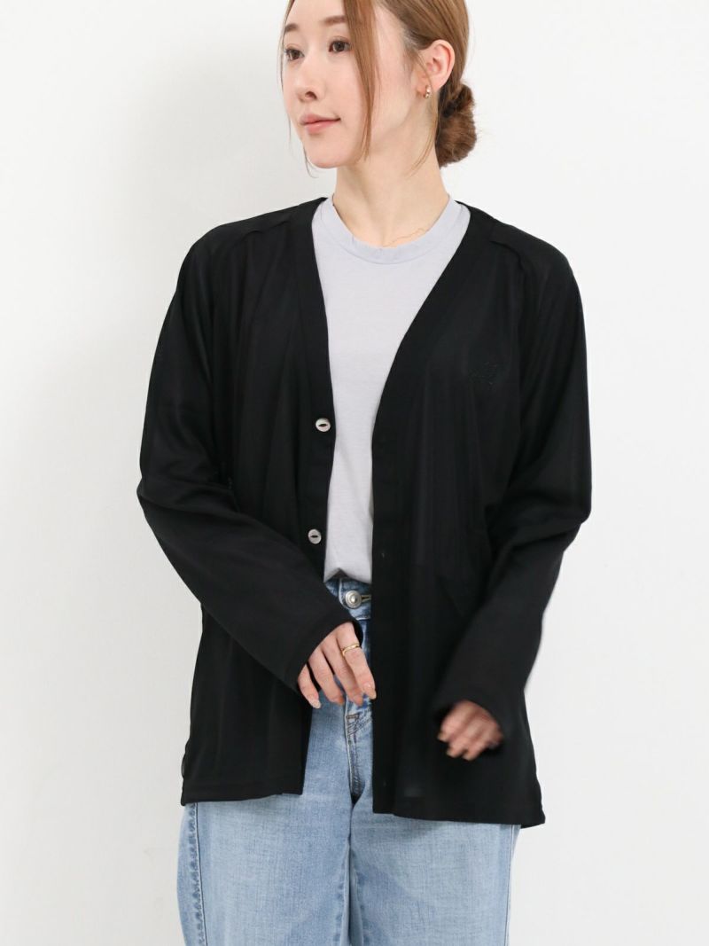 Needles / ニードルズ ] V Neck Cardigan - Poly Mesh / Vネック