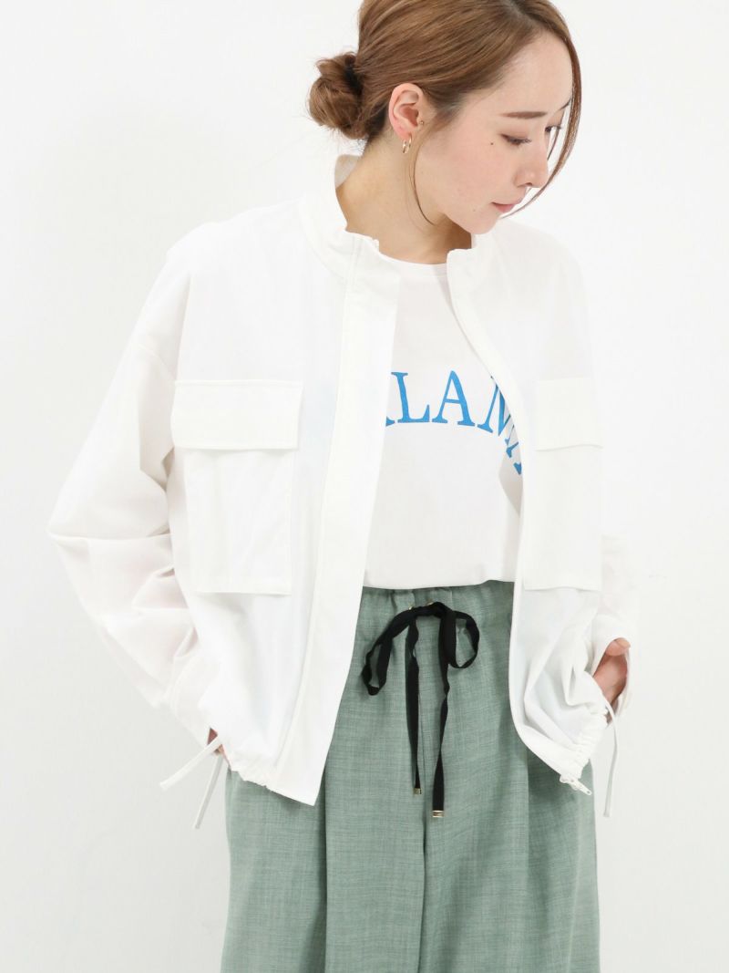 MICA＆DEAL｜スタンドカラーシアーブルゾン | Rakuten Fashion