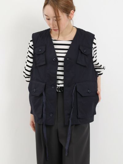 [ ENGINEERED GARMENTS / エンジニアードガーメンツ ] C-1 Vest - High Count Twill / C-1ベスト