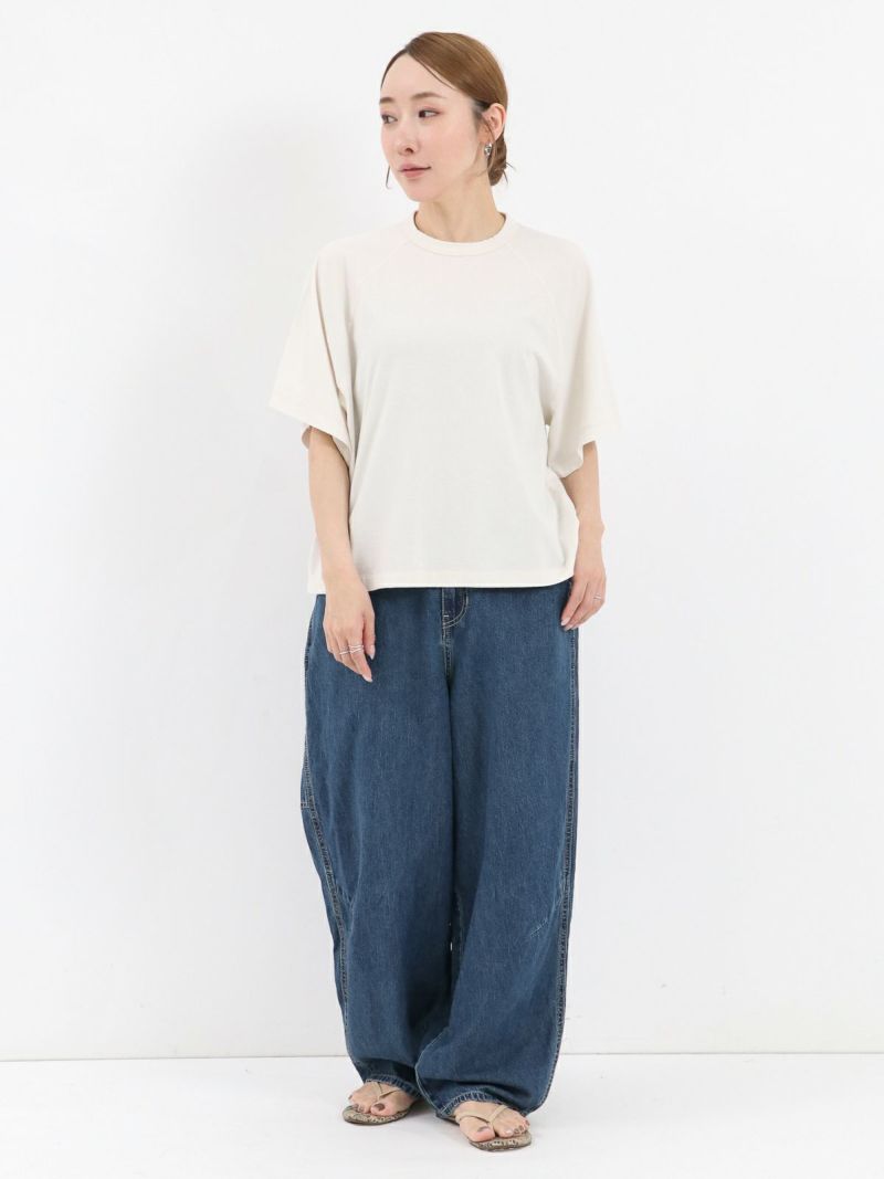 レイトリー LAITERIE USE天竺 半袖 5分袖 Tシャツ ラグランフレア  LC25201 2025SS 日本製 レイトリー LAITERIE USE天竺 半袖 5分袖 Tシャツ ラグラン