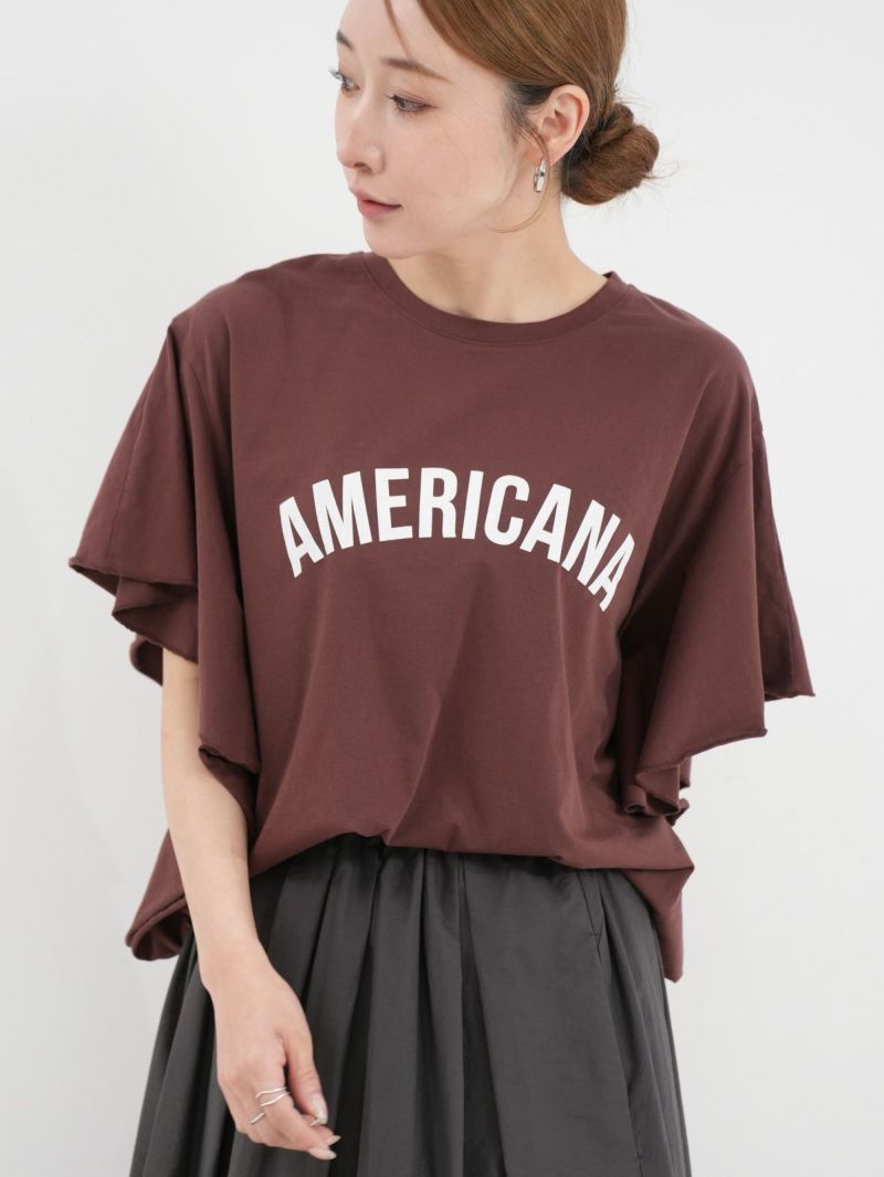 MICA&DEAL / マイカアンドディール ] AMERICANAフリルT | FUKAYA