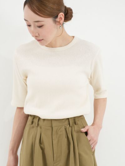 ODAKHA editforlulu パフスリーブ トップス black EDIT.FOR LULU - ODAKHA パフスリーブ specter puff sleeve P/O