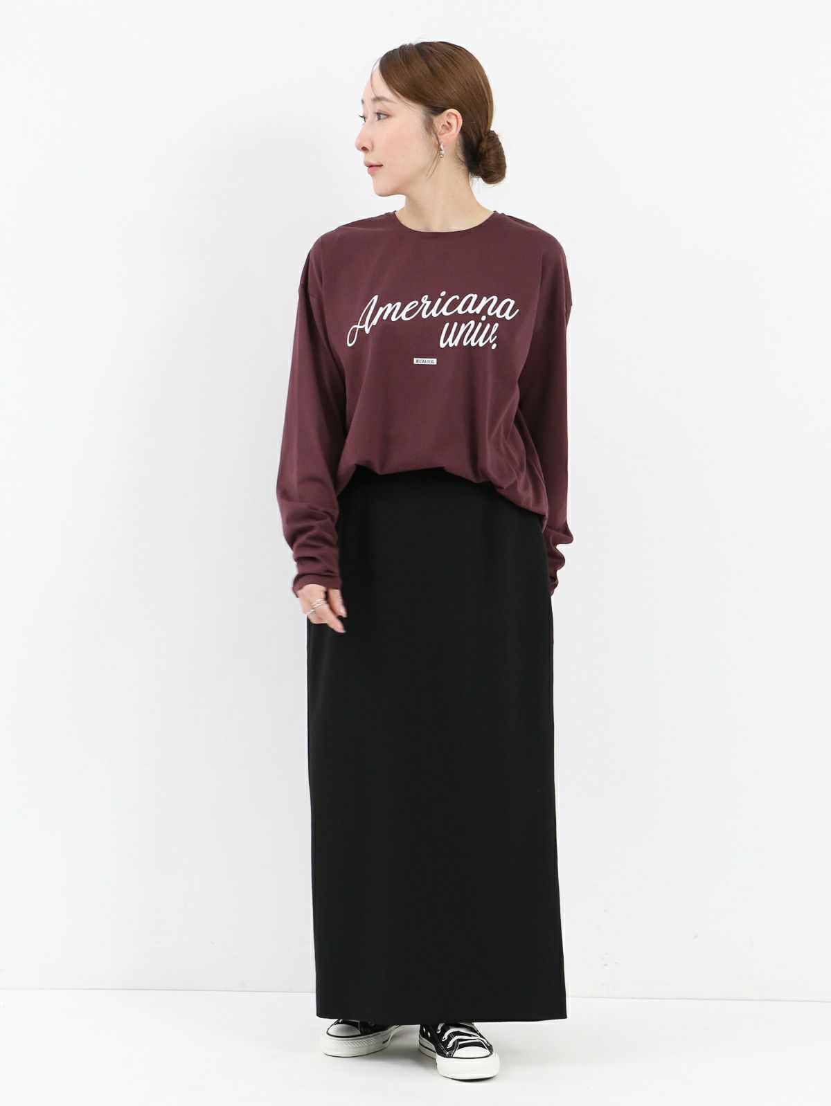 AMERICANA FOR MICA&DEAL ブラック　トレーナー MICA&DEAL×AMERICANA マイカアンドディール アメリカーナ 別注[M.C.W