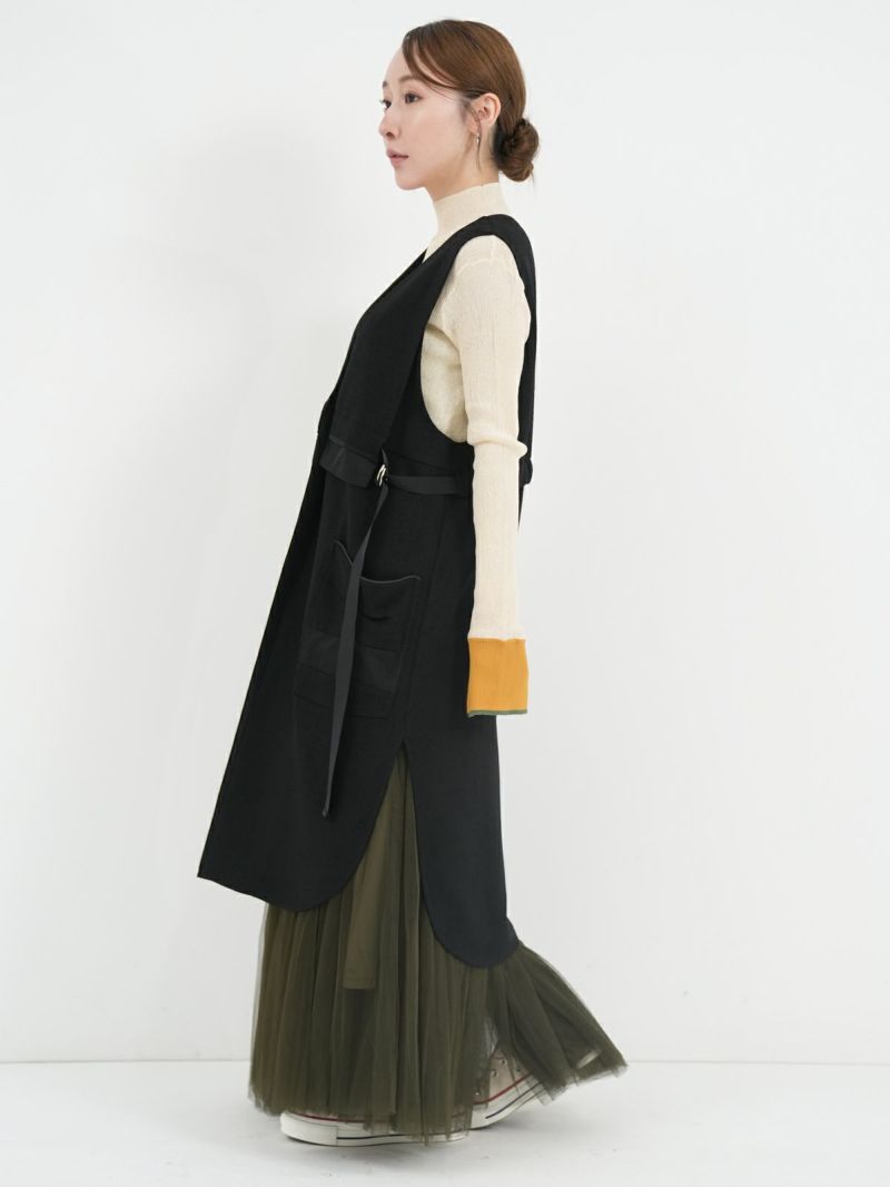 Lallia Mu / ラリアムー ] ロングベスト | FUKAYA FASHION