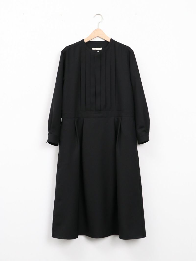 Manna / マンナ ] ツイルプリーツタックワンピース | FUKAYA FASHION